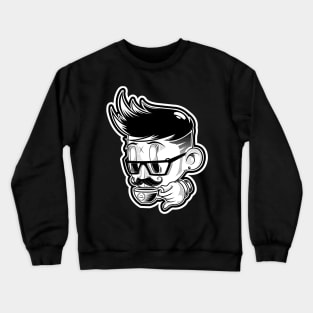 moustache man Crewneck Sweatshirt